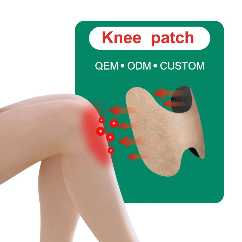 Parche de ajenjo para rodilla, almohadilla para aliviar el dolor de rodilla, suministro directo de fábrica, calor cálido, aprobado por CE MSDS