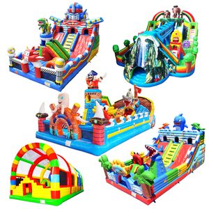 Castello Gonfiabile Commerciale Grande per Esterni, Noleggio, Set di Case Gonfiabili, Città del Divertimento Gonfiabile per Feste - Product Image 3