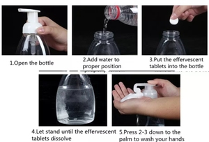 Nettoyant pour cuvettes de toilettes, comprimés effervescents pour le nettoyage des biberons, comprimés effervescents déboucheurs de canalisations à action lente Pure White, machine d'emballage - Product Image 2