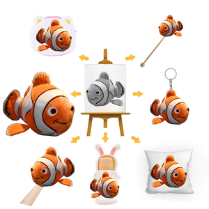 Custom Made Kid <span class=keywords><strong>Stuff</strong></span> Toys Soft Plush Fish Plushies Fabricante de juguetes de peluche personalizados - Product Image 1