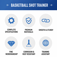 Machine d'entraînement au basketball portable, entraîneur de tir à rebond automatique pour la salle de sport et les exercices personnels