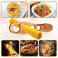 Outil de mesure pour pâtes spaghetti en bois avec 4 trous de portionnement, gadgets de contrôle de la portion pour la cuisine, accessoires de cuisson