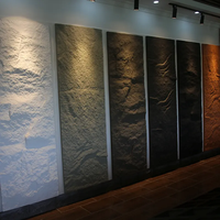 Panneau mural en pierre artificielle PU moderne, durable, léger, facile à installer, écologique, imperméable, ignifuge, utilisation intérieure/extérieure 3D