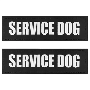 Patch anjing kustom Label kosong reflektif tambalan dengan kait dukungan nama anjing Tag teks dipersonalisasi untuk rompi Harness anjing - Product Image 1