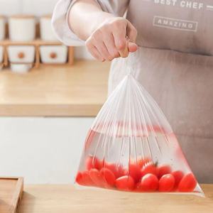 ถุงพลาสติกช้อปปิ้งแบบใสแบบใช้แล้วทิ้งโลโก้ได้ตามต้องการสำหรับซูเปอร์มาร์เก็ตบรรจุภัณฑ์สำหรับอาหารผัก - Product Image 5