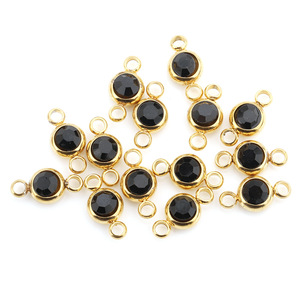 Crystal Rhinestone Pendant Charms With Bezel Setting 12 Colors For Necklace <b>Bracelet</b> Unisex Everyday Wear - Product Image 5