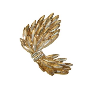 Broche Aile en Strass pour Femme, Accessoire de Soirée en Alliage de Cristal, Couleurs Champagne, Bleu Ciel, Blanc, Rouge, Rose - Product Image 5