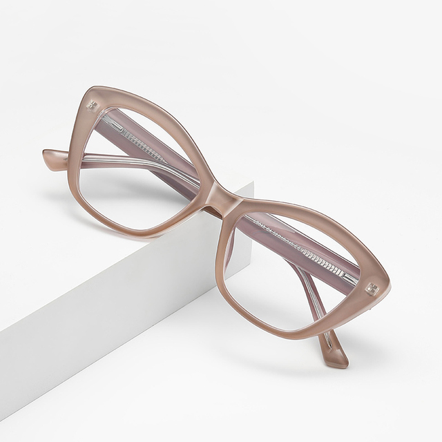 TWOOO LS048 TR90 Cateye Frame Blue Light Blocking Glasses Prescription Optical Polycarbonate Lens Eco-Friendly Unisex