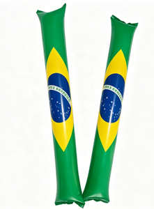 Bâtons gonflables drapeaux Portugal Brésil États-Unis Maroc Pays-Bas pour supporters <span class=keywords><strong>de</strong></span> football – Parfaits pour les matchs - Product Image 4