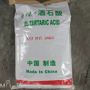 Industrial grade/Food Grade L-Tartaric Acid Powder /DL-Tartaric Acid Anhydrous cas 526-83-0