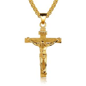 Regalos Religiosos al por Mayor Collar <span class=keywords><strong>con</strong></span> Colgante <span class=keywords><strong>de</strong></span> <span class=keywords><strong>Cadena</strong></span> <span class=keywords><strong>de</strong></span> Acero Inoxidable Joyería Punk Collar <span class=keywords><strong>de</strong></span> Cruz <span class=keywords><strong>de</strong></span> Jesucristo <span class=keywords><strong>para</strong></span> Hombres y Mujeres - Product Image 4