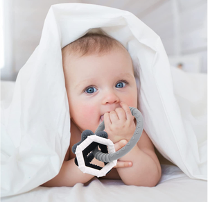 Anneau de dentition en <span class=keywords><strong>Silicone</strong></span> pour bébés, sans BPA, qualité alimentaire, <span class=keywords><strong>personnalisé</strong></span>, disponible, nom personnel, 100% - Product Image 4