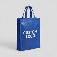 Sac fourre-tout promotionnel réutilisable en non-tissé laminé écologique avec logo personnalisé pour salons professionnels et supermarchés