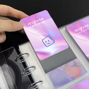 <span class=keywords><strong>Album</strong></span> de cartes <span class=keywords><strong>photo</strong></span> à reliure à disque, grand format, couverture rigide en PP ultra-transparente, personnalisable avec logo, pour cartes <span class=keywords><strong>photo</strong></span> d'idoles K-pop. - Product Image 4