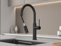 Iwater 5 en 1, filtre à eau potable électronique noir pour la maison, sous l'évier, refroidisseur, chauffe-eau, robinet à eau bouillante, robinet à eau gazeuse, robinet de cuisine