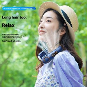<span class=keywords><strong>Ventilateur</strong></span> de cou portable rechargeable par USB, design casque audio, pour usage intérieur et extérieur - Product Image 4