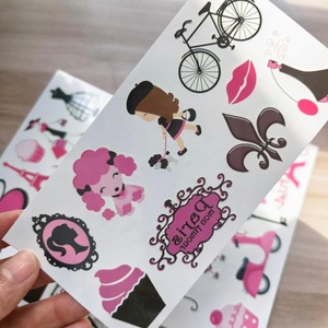 Tatuajes Temporales Impermeables de París, Decoraciones para Fiestas de Cumpleaños, Recuerdos, Pegatinas Decorativas de Moda y Diseño Parisino, Regalos para Chicas - Product Image 2