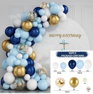 Arche de ballon en Latex bleu ensemble <span class=keywords><strong>anniversaire</strong></span> fête des mères décorations de fête de remise des diplômes ballons jetables écologiques <span class=keywords><strong>pour</strong></span> filles hommes - Product Image 2