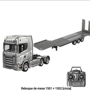 Vendita calda HOSHI nuovi <span class=keywords><strong>giocattoli</strong></span> Huina 1502 RC rimorchio 1/18 piattaforma semirimorchio per 1:18 770s 1501 RC trattore camion RC auto giocattolo per ragazzo - Product Image 1