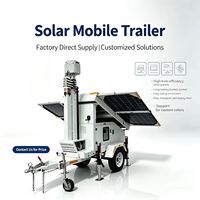 Mobiler Netzunabhängiger Solar-CCTV-Turm 4K Sicherheitskamera Doppelseitige Solarmodule 8m Mast Solarbetriebenes System PTZ IP67 Wasserdicht