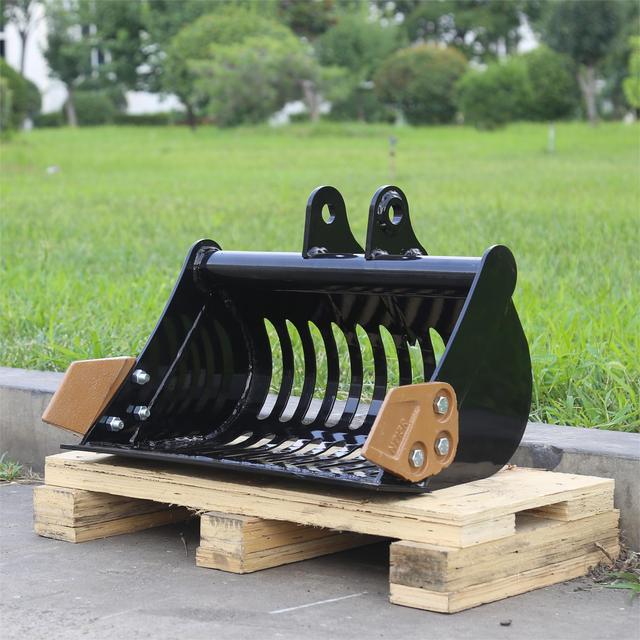 Mini Excavator Attachment Skeleton Bucket Fit QH12 1Ton 1.2Ton 1.5Ton 1.8Ton Excavator Skeleton Bucket for Sale