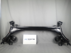 WGSKT 6Q0500051AJ คานเพลาหลังพร้อมดิสก์เบรก ซับเฟรมหลัง รุ่น KT-BL-006R สำหรับรถยนต์เยอรมัน สีดำ - Product Image 3