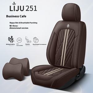 Evrensel Nappa deri araba koltuk minderi kapak dört mevsim tam Surround yumuşak yeni araba klozet kapağı Model X için - Product Image 4