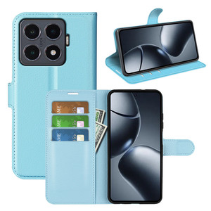 Funda de Cuero Tipo Cartera con Tarjetero de PU con Textura de Lichi en 9 Colores para Xiaomi 15T Pro - Product Image 6