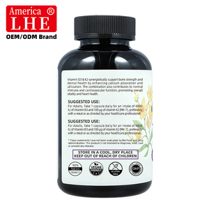 Fabricant de compléments alimentaires Shecome Vitamine D3 K2 pour la santé osseuse, 360 capsules de Vitamine D3 K2 - Product Image 4
