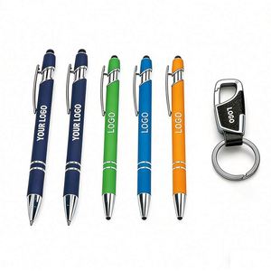 Stylos de luxe promotionnels avec logo personnalisé, impression sérigraphique, métal et aluminium, portables, personnalisés pour les événements professionnels, cadeau - Product Image 1