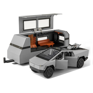 Camper <span class=keywords><strong>de</strong></span> Juguete <span class=keywords><strong>Tesla</strong></span> <span class=keywords><strong>de</strong></span> Metal Fundido a Presión con 8 Puertas, Luces y Sonido, con Función <span class=keywords><strong>de</strong></span> Retroceso para Niños, para Acampar en la Playa, Motocicleta <span class=keywords><strong>de</strong></span> Playa, Tienda <span class=keywords><strong>de</strong></span> Campaña <span class=keywords><strong>de</strong></span> Playa - Product Image 1