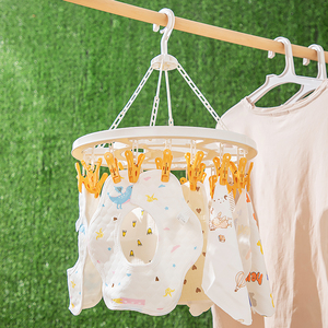 Hot Sale Space-Saving Round Socks Clothes <strong>Hanger</strong> with Hooks Convenient <strong>Clips</strong> for Household Use - Product Image 4