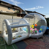 Base de maison bulle gonflable transparente 3M de haute qualité pour mariage, centre commercial, école, usage résidentiel, Fun City