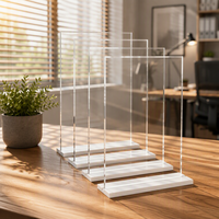 Présentoir de table pliable en acrylique transparent 5x7 pouces, moderne, écologique et léger, double usage, porte-menu et support de signalisation pour mariages