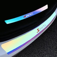 Protection de seuil de porte de voiture lumineuse, anti-rayures, protection de pare-chocs de coffre, autocollant qui brille dans le noir, accessoires d'entrée de voiture