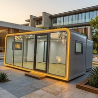 Rumah Prefabrik Kabin Apple Sinoy 20ft yang Dapat Diperluas, Dua Kamar Tidur, Kamar Mandi Lengkap, Dapur, Tahan Air, Rumah Tinggal Mobile, Supermarket