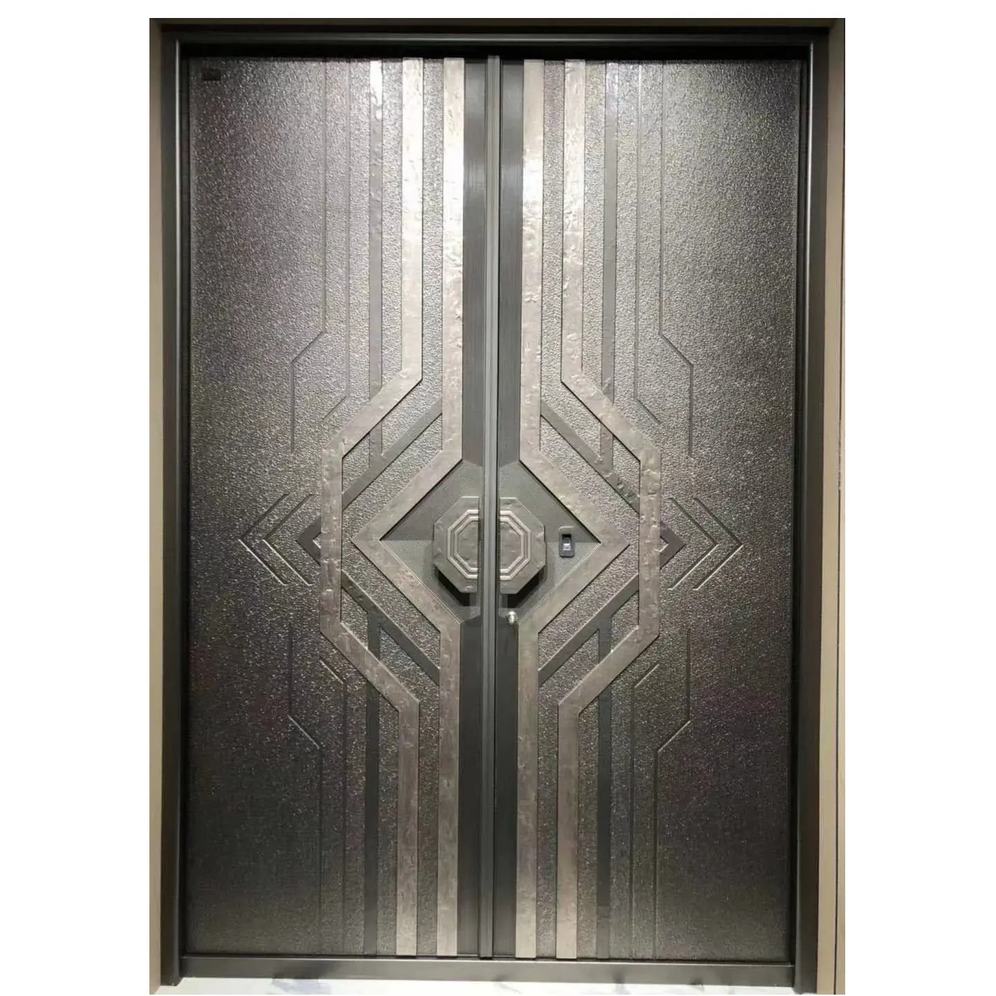House Front Door Design Wholesale Luxury Villa Use Armored aluminum Door Exterior Security metal Door