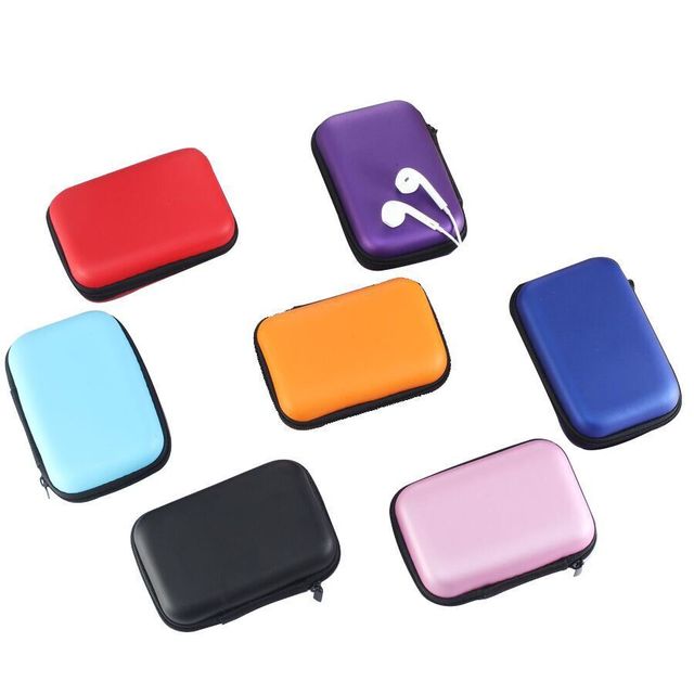 Hot Sale Portable New Carring Hard Storage Holder EVA Bag Case for Earphone Earbud Headphone / Charger / Cable