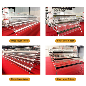 Chăn Nuôi Gia cầm mới 3-<span class=keywords><strong>4</strong></span> tầng một lớp gà lồng với thép mạ kẽm năng suất cao 96-160 Gà Công suất - Product Image 6