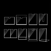 Support de panneau mural en acrylique transparent, épaisseur de 3mm, pour bureau, maison, magasin, restaurant, 11x8.5, A4