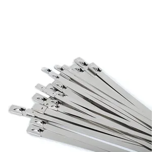 Premium Stainless Steel Cable Ties,SS304 ss316 high quality Self Locking Metal Cable Zip Ties Ball Lock Covered PVC Coated