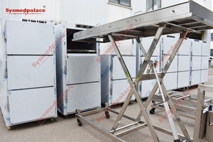 Sysmedical 3 phòng morgue buồng morgue tủ lạnh thiết bị <span class=keywords><strong>cadaver</strong></span> tủ lạnh để bán - Product Image 6