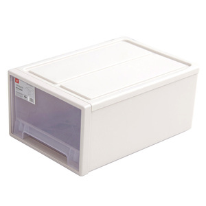 Clothing Organizer Transparent <b>Storage</b> Boxes Rectangle <b>Stackable</b> With Lid Drawer Style <b>Wardrobe</b> <b>Storage</b> Solution - Product Image 3
