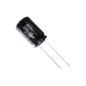 Condensador de Canal de Fabricante CAP ALUM 160V POLAR de Orificio Pasante 39 uF 160BXG39MEFC10X16 - Product Image 1