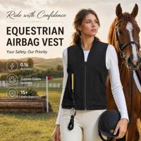 Chaleco de Equitación Profesional Unisex con Airbag, Ligero, Transpirable, Cómodo, Elegante y Protector
