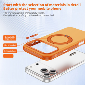<span class=keywords><strong>Coque</strong></span> de téléphone magnétique en <span class=keywords><strong>silicone</strong></span> véritable pour 17/16/15/14/13 Pro Max Plus, design pailleté, étanche et antichoc - Product Image 2