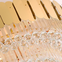Plafonnier de salon intérieur plafonnier monté sur maison plafonnier LED en cristal pour salon moderne de luxe 30 70