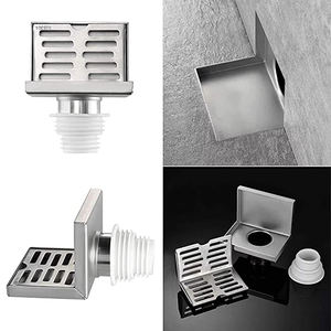 Bonde de sol carrée en acier inoxydable 304, auto-fermante, pour mur, 4/6 pouces, débit de 30 L/min, pour cuisine, salle de bain, <span class=keywords><strong>baignoire</strong></span>, extérieur - Product Image 2