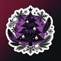 Autocollant décoratif tendance Haoxuan pour sapin de Noël, étiquette de cadeau festif de Noël, emballage de Noël, décoration de vacances, style rétro