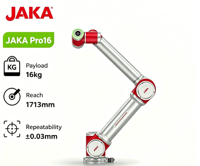 Brazo Robótico JAKA Pro 16 de 750W y 100-240VAC con Capacidad de Carga de 16 kg para Aplicaciones de Soldadura y Manipulación